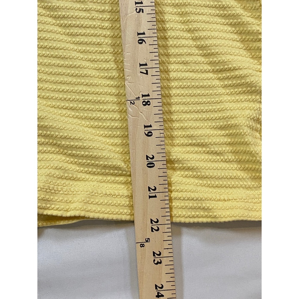 Big Bud Press Pantry Button Up Shirt Yellow Textured Short Sleeve XXS - Picture 6 of 9